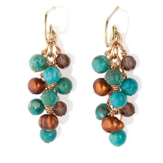 209 792 studio barse studio barse bronze drop earrings with turquoise