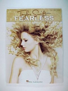 Taylor Swift Fearless Piano Vocal Guitar Sheet Music Song Book Hal