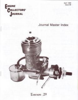 Master Index Everson 29 Shop Tools Engine Collectors Journal 1988 RC