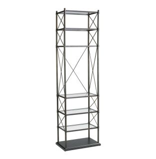 Everton Oiled Rubbed Bronze Contemporary Etagere Display Stands