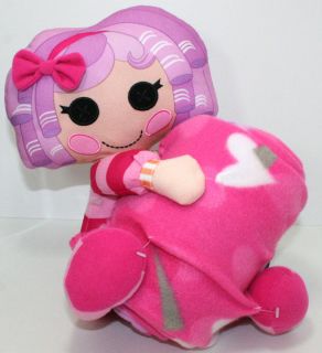 Pillow Featherbed Snuggle Soft Doll w/ Cuddly Throw LalaLoopsy NEW