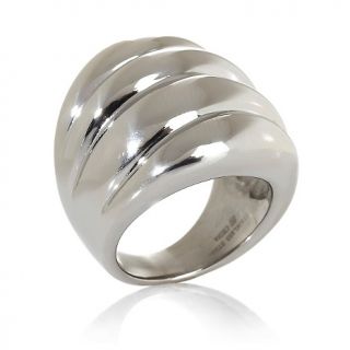 207 598 stately steel stainless steel 4 row ribbed band ring note