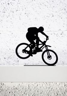 artori extreme sports bicycle metal statue black
