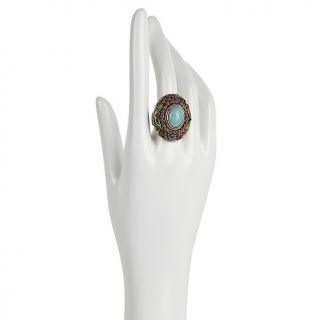 212 686 statements by amy kahn russell oval ite bronze ring