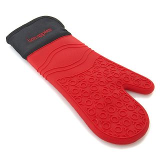 222 258 bon appetit red silicone cotton lined oven mitt rating be the