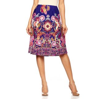 222 449 csc studio print or solid fit and flare skirt note customer