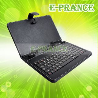  PC Keyboard Flip Stand Case Cover USB Keyboard English Russian