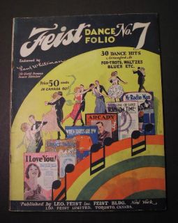 Leo Feist Dance Folios 1924 28 Songbooks 90 Hits Piano Banjo Ukelele