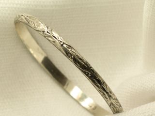  Vintage Sterling Silver Danecraft Felch Co Bangle Bracelet