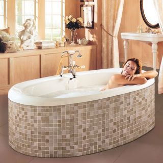 Neptune Felicia Modern 72x38 Drop in Bath Tub Soaker Optional Spa