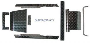 EZGO Golf Cart Parts Diamond Plate Package