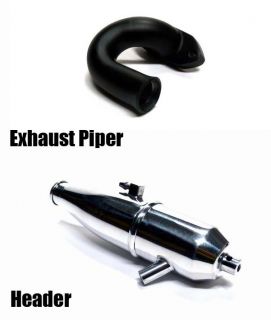 Express Tuned Exhaust Pipe & Header HSP for 1/10 110 RC Model Car