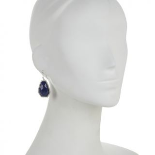 Sally C Treasures Blue Lapis and White Topaz Sterling Silver Drop