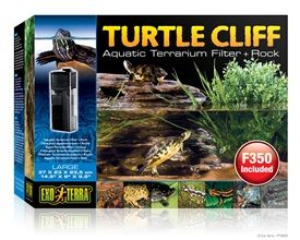 Exo Terra Large Turtle Cliff Filter Rock with filter PT3655