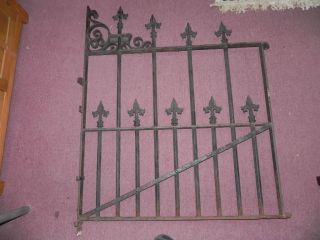  Wrought Iron Gate,Ornate Spike top Rods,50x35+ Fence Piece Parts