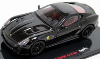 Ferrari 599 GTO in Black 143 Scale Diecast Car by Hot Wheels Elite