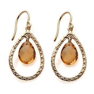 222 422 technibond pear gemstone frame drop earrings rating 1 $ 59 90