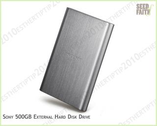 Sony 2 5 500GB External Hard Disk Drive USB 3 0 USB 2 0 HD EG5 Silver