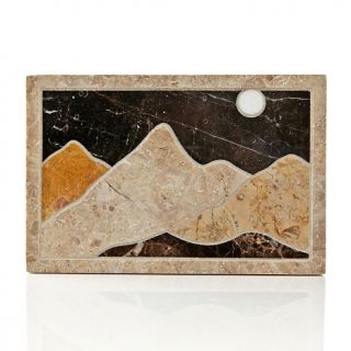 Jay King Marble Sandia Scape 2 piece Trivet Set