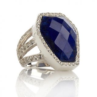 228 020 sally c treasures lapis and white topaz sterling silver ring