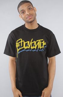 7th Letter The Seventh Tag Tee in Black