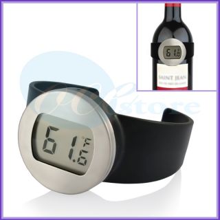 Fahrenheit Degree Digital Wine Bottle Thermometer New