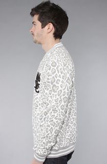 WeSC The Warren Sweatshirt in White Leopard