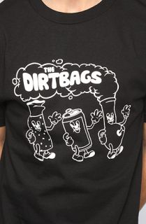 HUF The Dirtbags Tee in Black Concrete