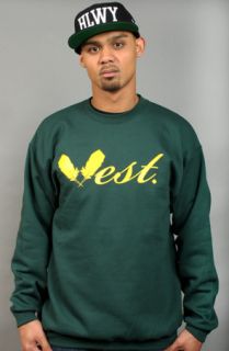 Halloway West Crewneck GreenYellow Concrete