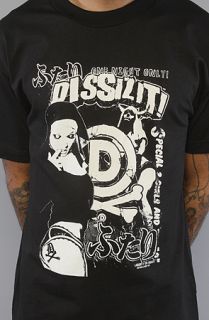 Dissizit The One Night Only Tee in Black White