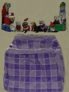 Ferret Toy Dog Clothes Purple Lavender Plaid Shirt 8