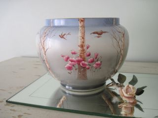 Lovely RARE Antique Crown Devon Fieldings Birch LG Vase