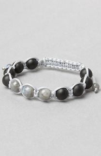 Pangea Life Essentials The Matte Onyx Bracelet in Grey