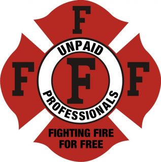 Firefighter Stickers Fighting Fire for Free 6x6
