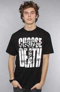 Dissizit The Choose Death Tee in Black