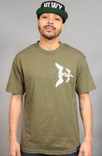 Halloway Too Busy To Die Tee Olive Concrete