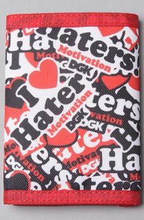 DGK The Haters Collage Wallet in Red Concrete