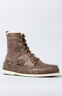 Sperry Topsider The Cloud AO 7Eye Bomber Boot in Dark Brown