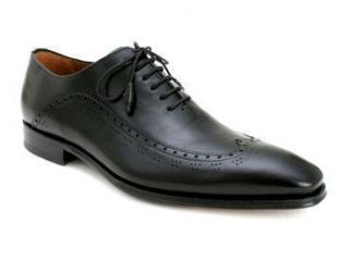 Mezlan Mens Fiano Black Leather Wing Tip Shoe 5087
