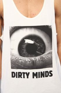 Freshjive The Dirty Minds Tank Top in Off White