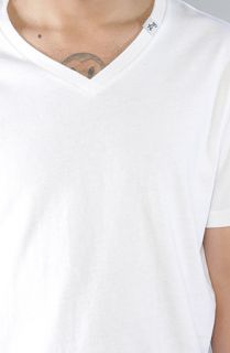  collection the back to basics regular v neck tee in white sale $ 14 95