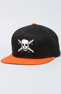 Fourstar Clothing The Street Pirate Hat in Black Orange  Karmaloop