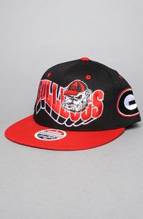 Capital Sportswear The Georgia Flashback Snapback Hat in Red Black