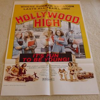 Hollywood High 1 SH 1976 Teen Sex Comedy High Grade California