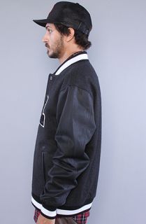 LRG The Class Of47 Letterman Jacket in Black