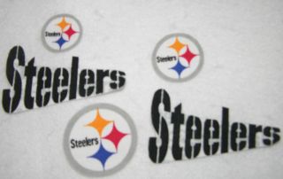 Pittsburgh Steelers Fabric Iron on AppliqueS