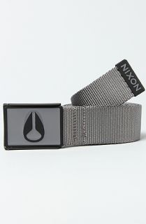 Nixon The Mono Enamel Wings Belt in Black Charcoal