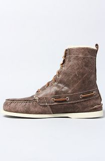 Sperry Topsider The Cloud AO 7Eye Bomber Boot in Dark Brown
