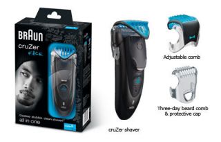 Braun Cruzer 5 Face Shaver 3 in 1 Shaver Beard Trimmer Mens Stylish