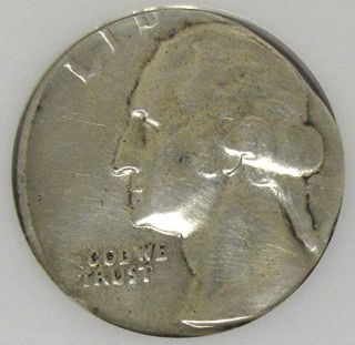 Washington s Mint Silver Quarter Struck on A Silver Dime Planchet